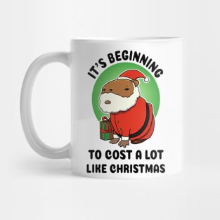 It's begining to cost a lot like Christmas Capybara Santa Mug